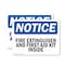 Signmission Fire Extinguisher And First Aid Kit Inside OSHA Notice Sign, Plastic, 10in W x 7in L, 2PK OS-2PACK-NS-P-710-L-12593 - alternate 1